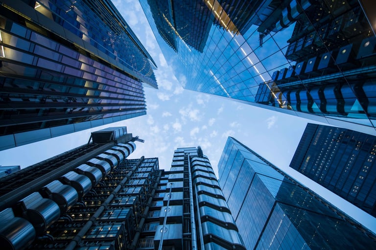 London City skyscrapers representing corporate governance