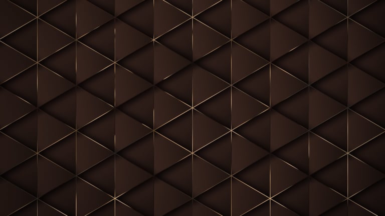 Luxury geometric bronze metallic background representing premium asset protection